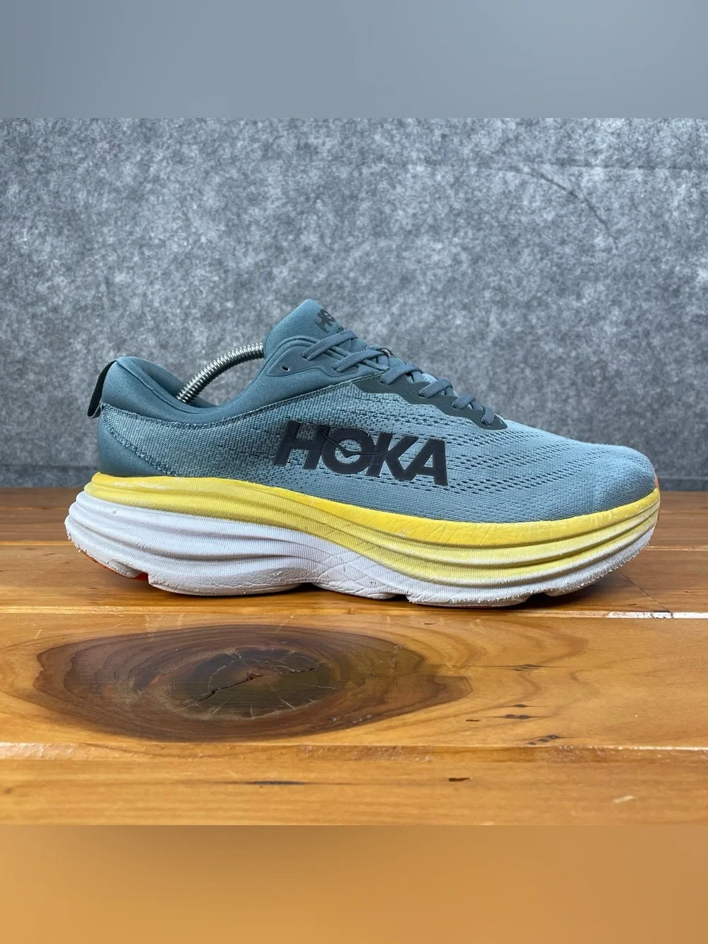 HOKA Bondi 8 Mens 11.5 2E Wide Goblin Blue Road Running Walking Shoes 1127953